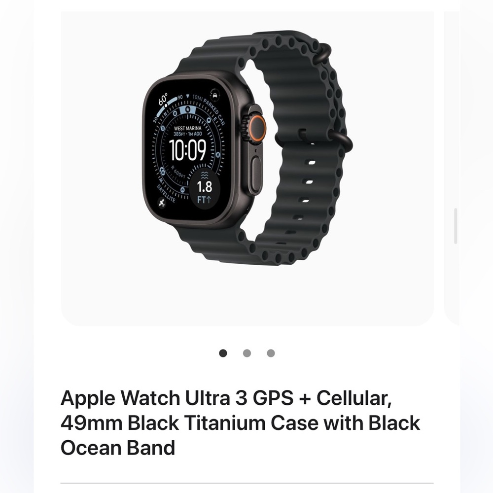Apple Smartwatch with Black Titanium and Band